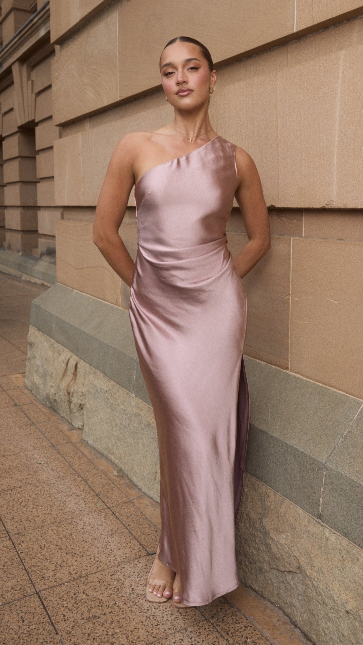 Victoria Maxi Dress - Dusty Pink - Billy J