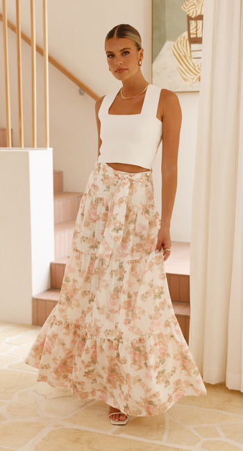 Bahari Maxi Skirt - Blossom Print