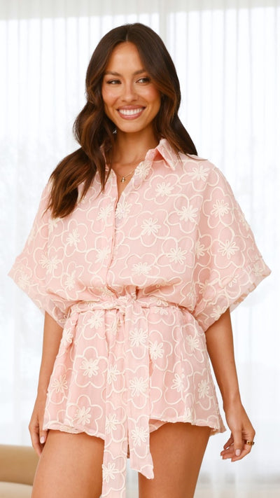 Load image into Gallery viewer, Bailin Playsuit - Blush - Billy J
