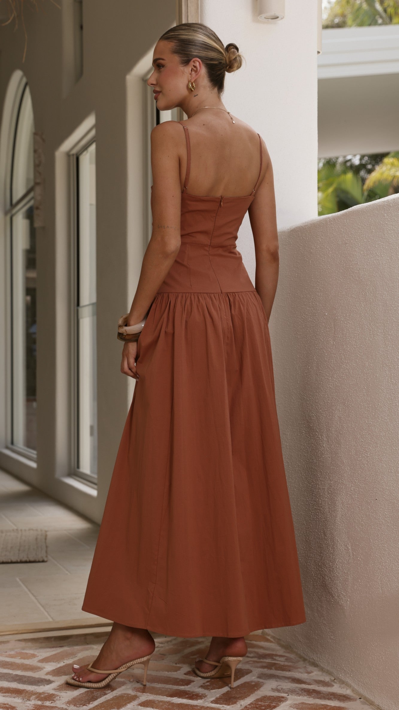 Raziela Maxi Dress - Terracotta - Billy J