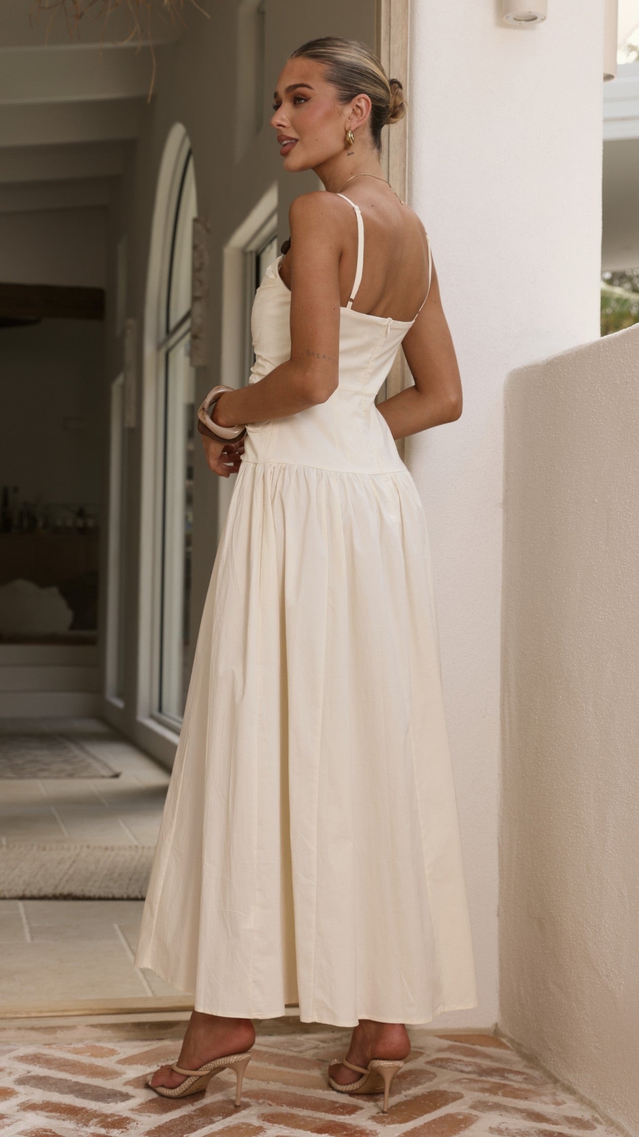 Raziela Maxi Dress - Cream - Billy J
