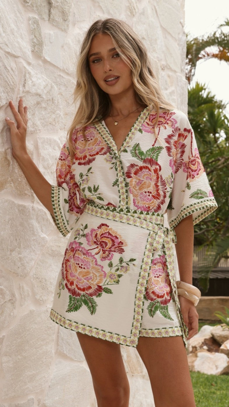 Eilish Skort - Floral Print - Billy J