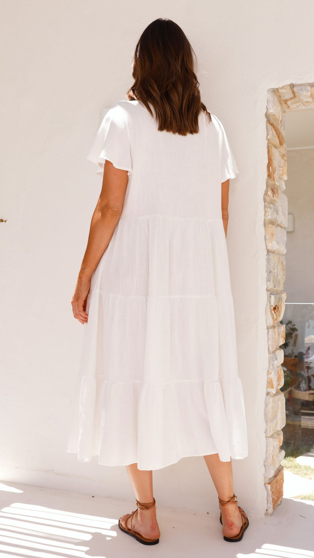 Lucinda Midi Dress - White