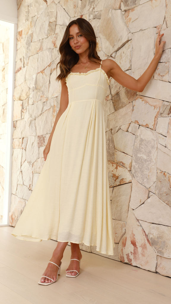 Xylia Maxi Dress - Yellow