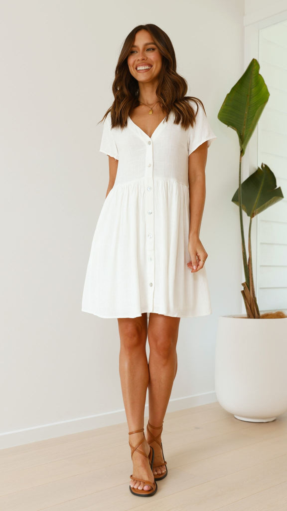 Courtney Mini Dress - White