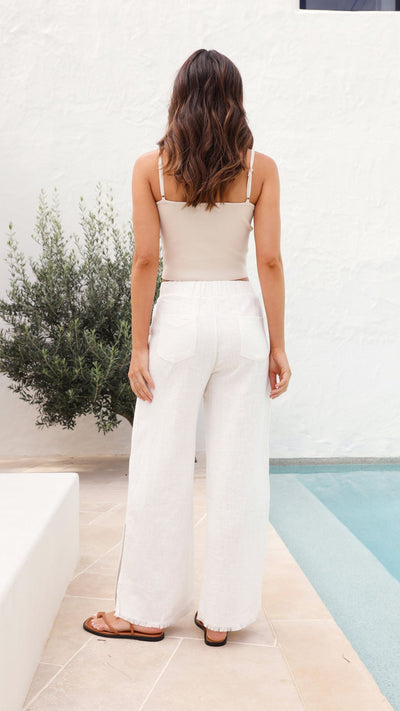 Load image into Gallery viewer, Lunan Pants - White

