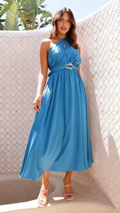 Load image into Gallery viewer, Hadas Maxi Dress - Teal
