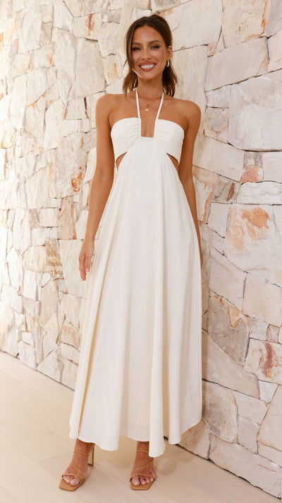 Load image into Gallery viewer, Faya Maxi Dress - Butter
