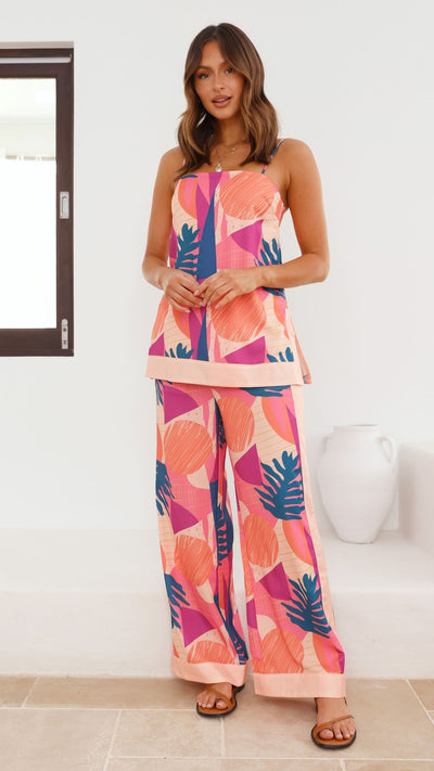 Load image into Gallery viewer, Beach Sunsets Pants - Pink Multi
