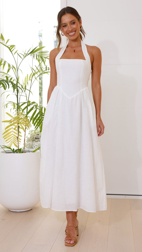 Caden Maxi Dress - White - Buy Women's Dresses - Billy J