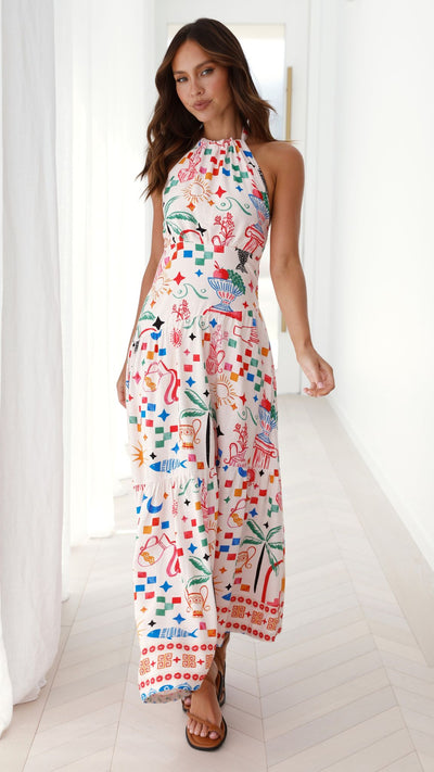 Load image into Gallery viewer, Truely Maxi Dress - Chiara Print
