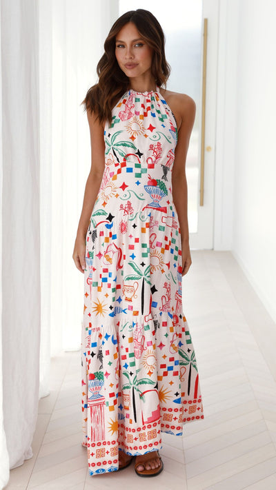 Load image into Gallery viewer, Truely Maxi Dress - Chiara Print
