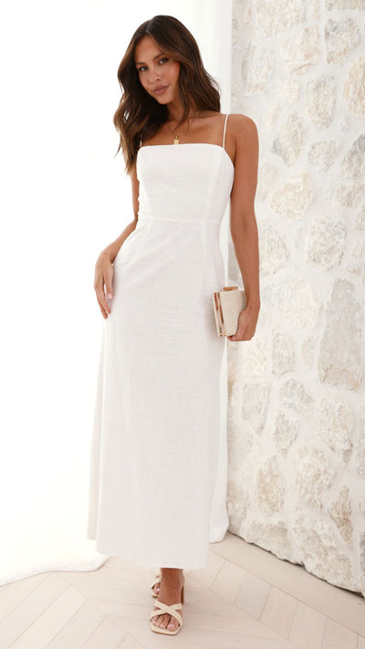 Load image into Gallery viewer, Valterra Maxi Dress - White - Billy J
