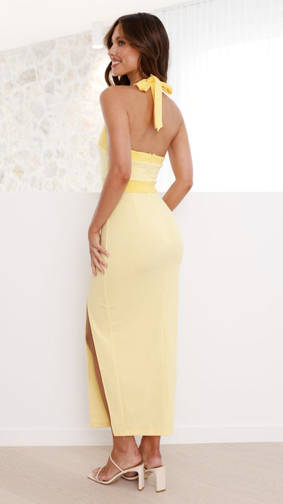 Load image into Gallery viewer, Adaline Midi Dress - Yellow
