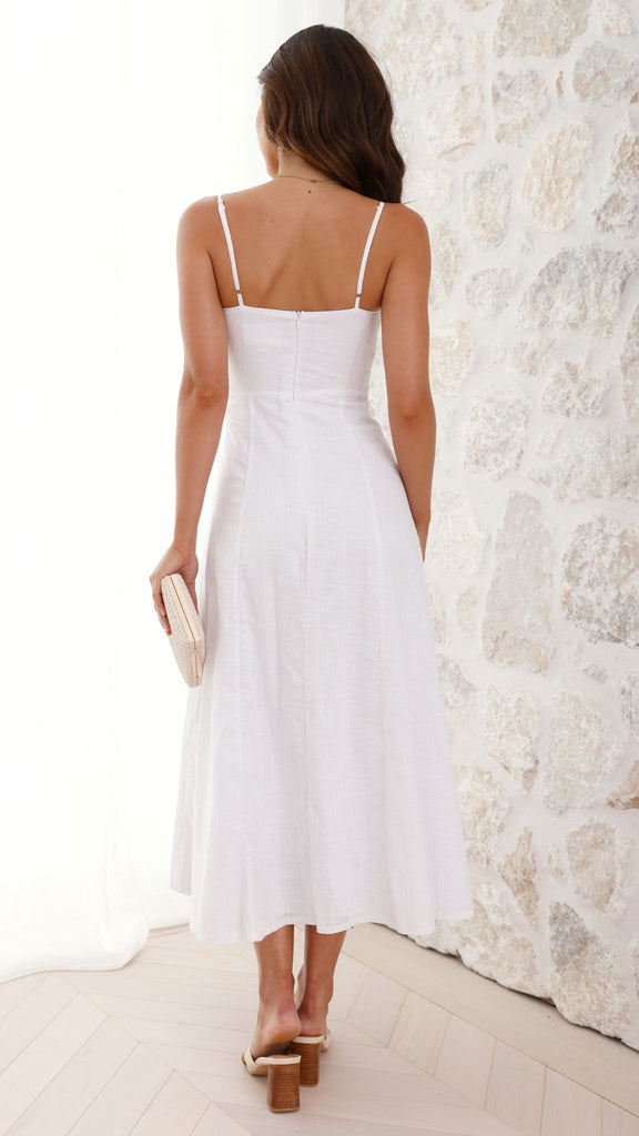 Ilenna Midi Dress - White