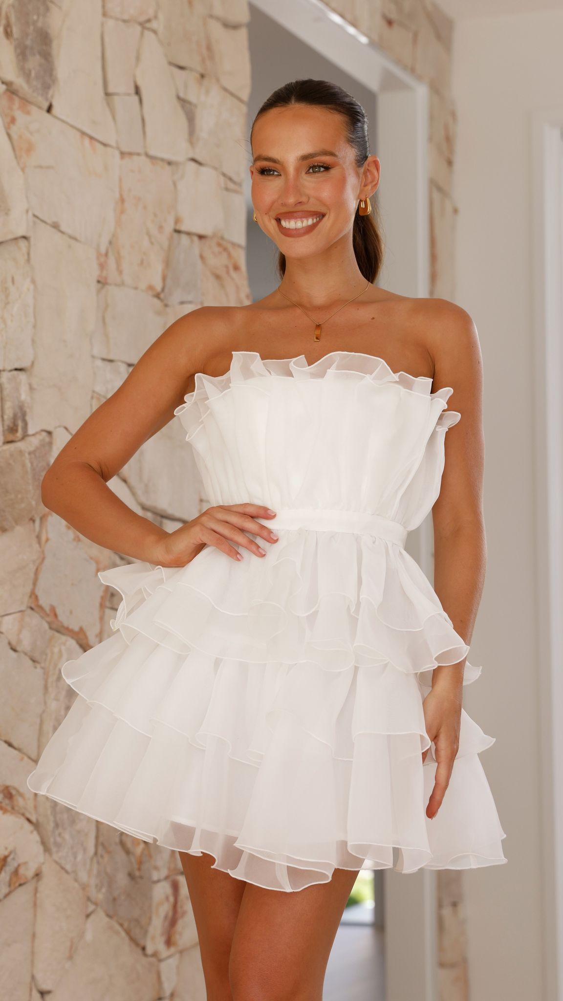Vallerina Mini Dress - White