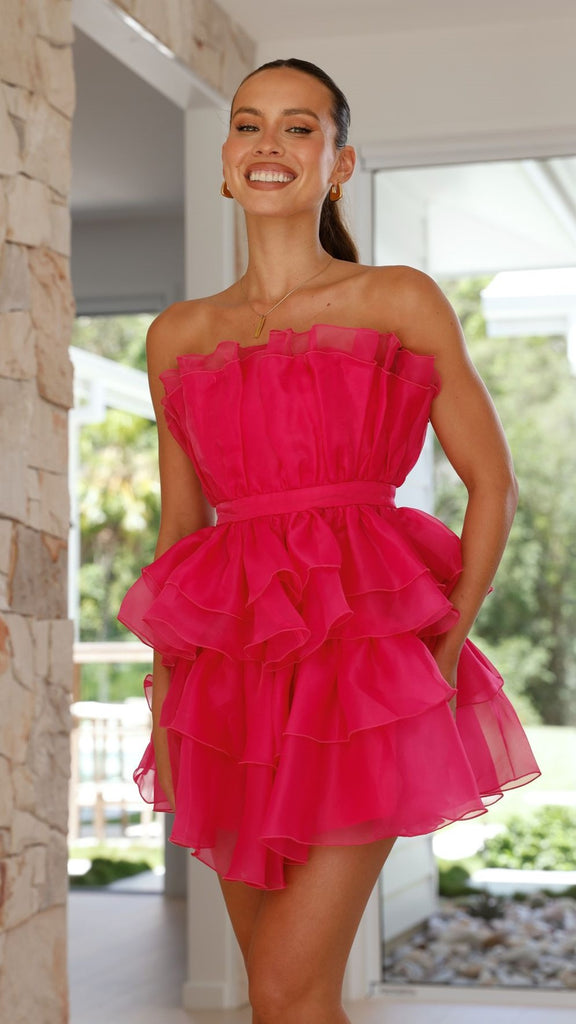 Vallerina Mini Dress - Pink - Billy J