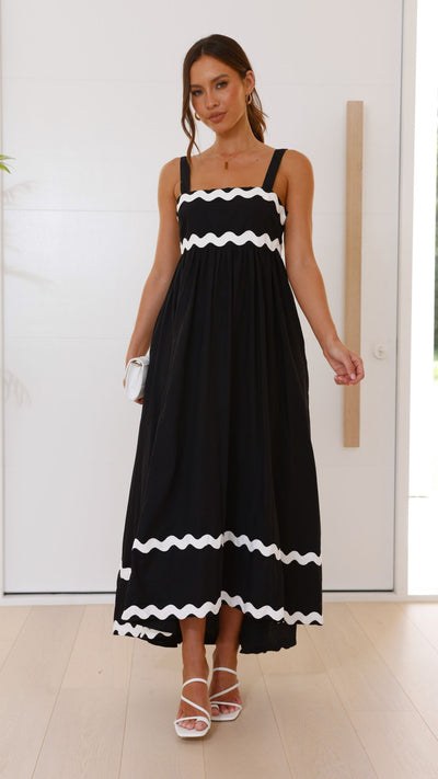 Load image into Gallery viewer, Ritina Maxi Dress - Black
