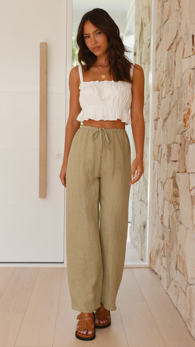 Load image into Gallery viewer, Maliena Pants - Sage - Billy J
