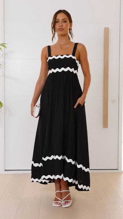 Load image into Gallery viewer, Ritina Maxi Dress - Black
