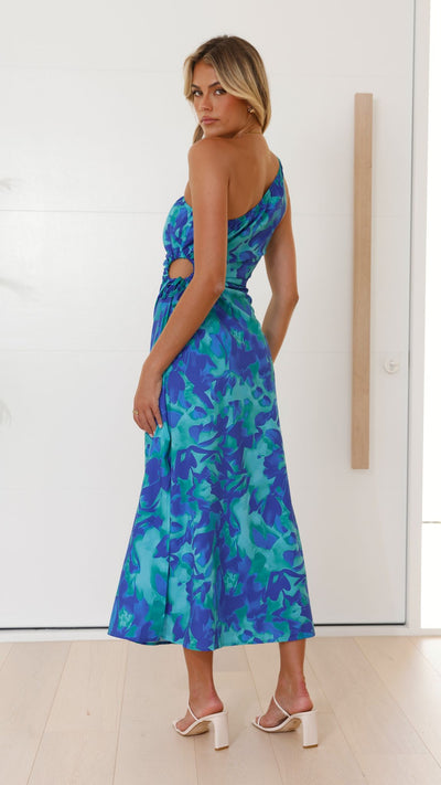 Load image into Gallery viewer, Percy Maxi Dress - Blue - Billy J
