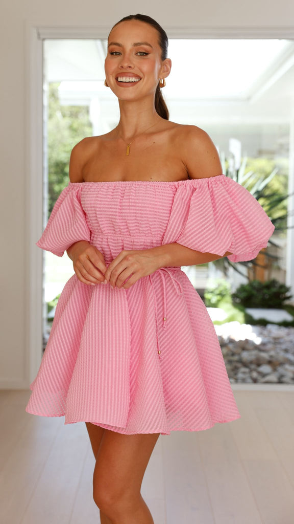 Baki Mini Dress - Pink