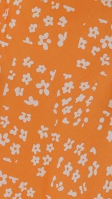 Farna Midi Dress - Orange Floral