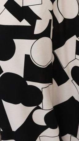 Sharpay Midi Skirt - Black/Beige