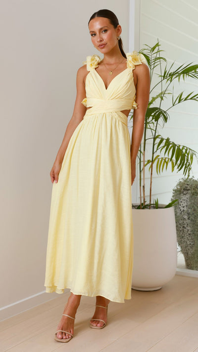 Load image into Gallery viewer, Galilhai Maxi Dress - Yellow
