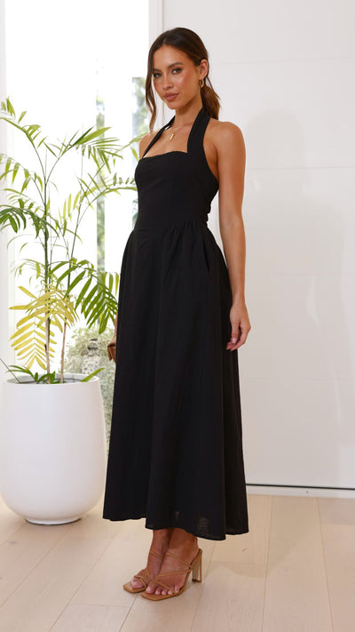 Load image into Gallery viewer, Caden Maxi Dress - Black - Billy J
