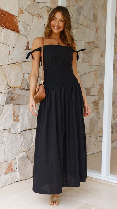Load image into Gallery viewer, Adelaide Maxi Dress - Black
