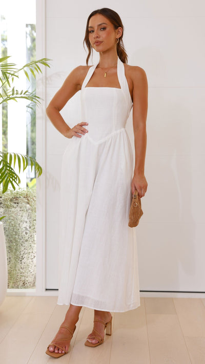 Load image into Gallery viewer, Caden Maxi Dress - White - Billy J
