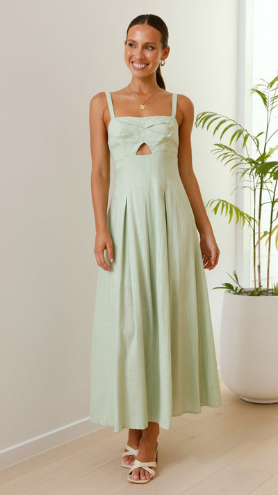 Load image into Gallery viewer, Shaylee Maxi Dress - Sage - Billy J
