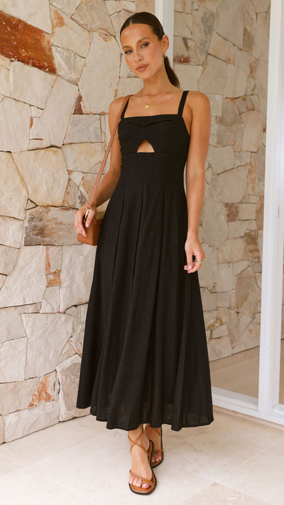 Load image into Gallery viewer, Shaylee Maxi Dress - Black - Billy J
