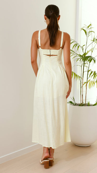 Load image into Gallery viewer, Shaylee Maxi Dress - Yellow - Billy J
