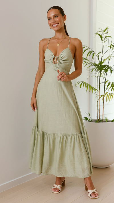 Load image into Gallery viewer, Dabney Maxi Dress - Sage

