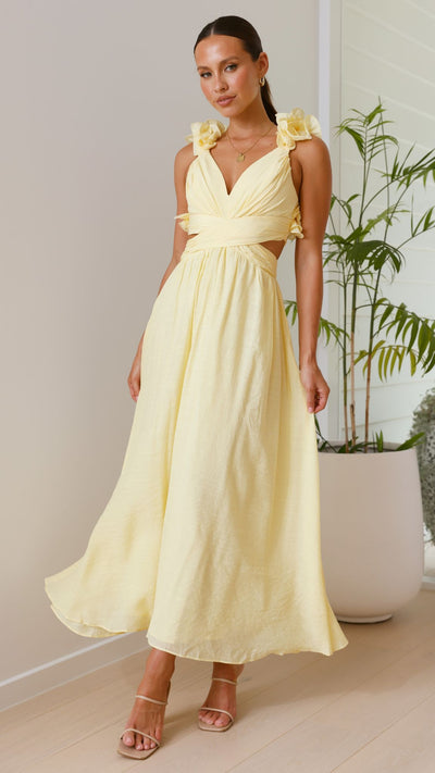 Load image into Gallery viewer, Galilhai Maxi Dress - Yellow
