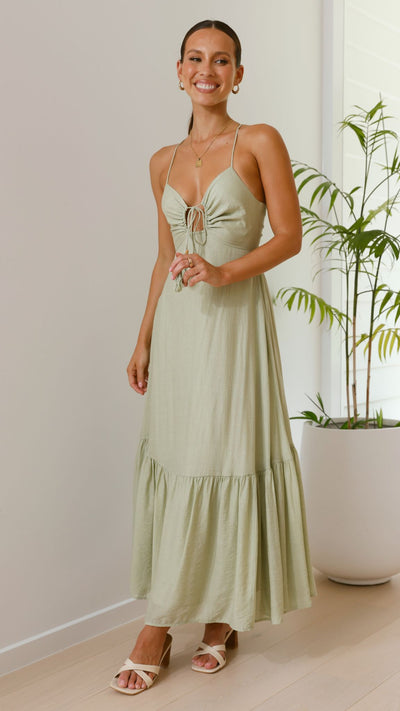 Load image into Gallery viewer, Dabney Maxi Dress - Sage
