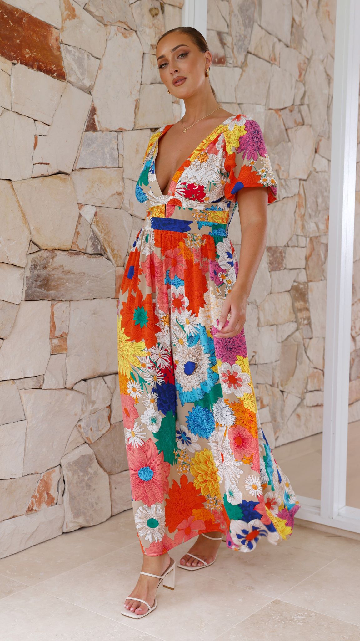 Baker Maxi Dress - Multi Floral - Billy J