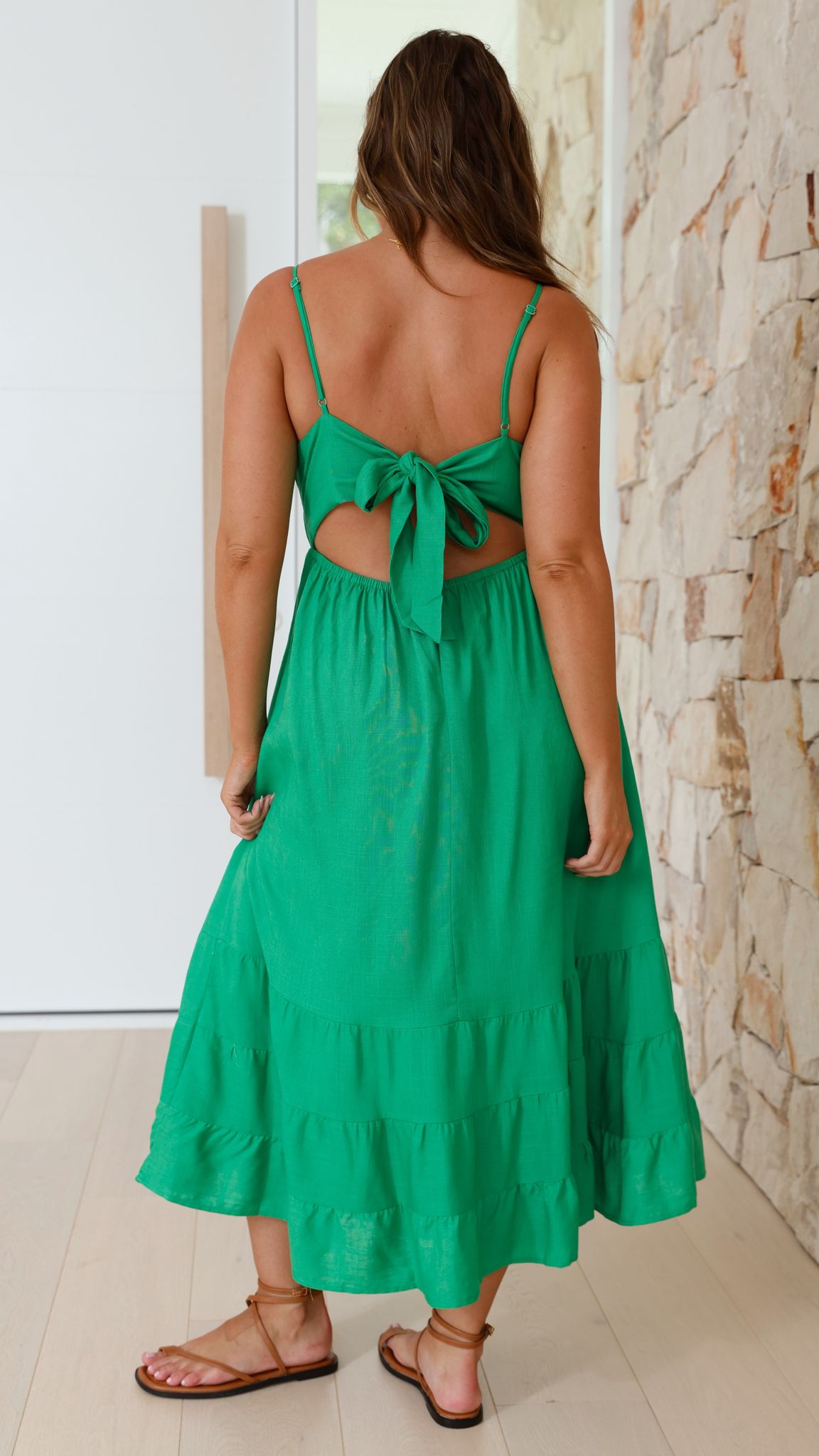Addilyn Midi Dress - Green