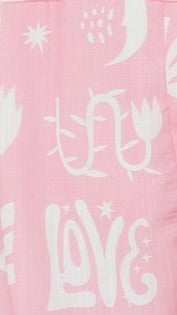 Aralyn Playsuit - Pink / White Love Print