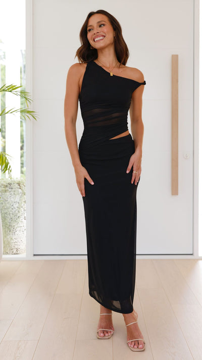 Load image into Gallery viewer, Iantha Maxi Dress - Black - Billy J
