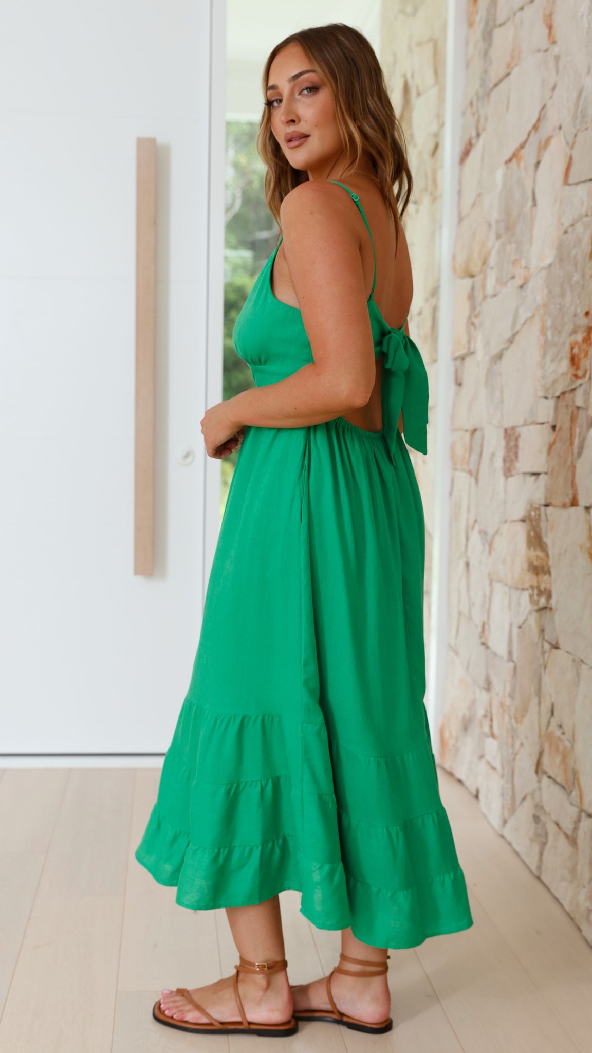 Addilyn Midi Dress - Green