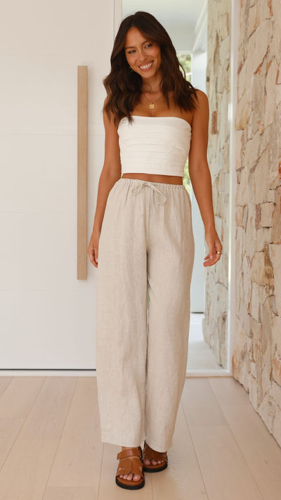 Load image into Gallery viewer, Maliena Pants - Oatmeal - Billy J
