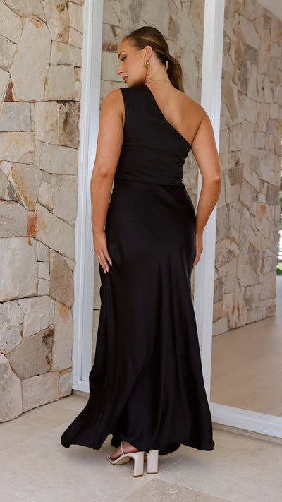 Load image into Gallery viewer, Victoria Maxi Dress - Black - Billy J
