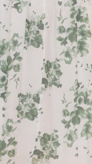 Load image into Gallery viewer, Erin Midi Dress - Green/White Floral - Billy J
