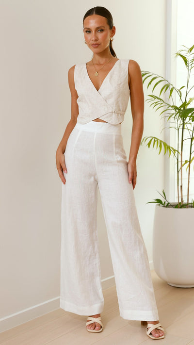 Load image into Gallery viewer, Karah Pants - White - Billy J
