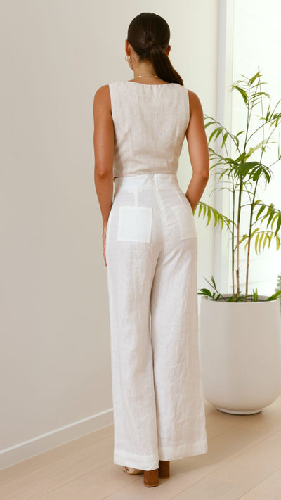Load image into Gallery viewer, Karah Pants - White
