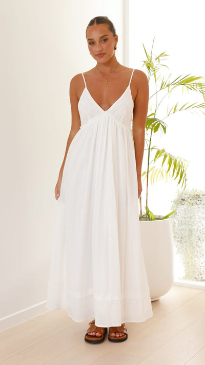 Load image into Gallery viewer, Elouise Maxi Dress - White - Billy J

