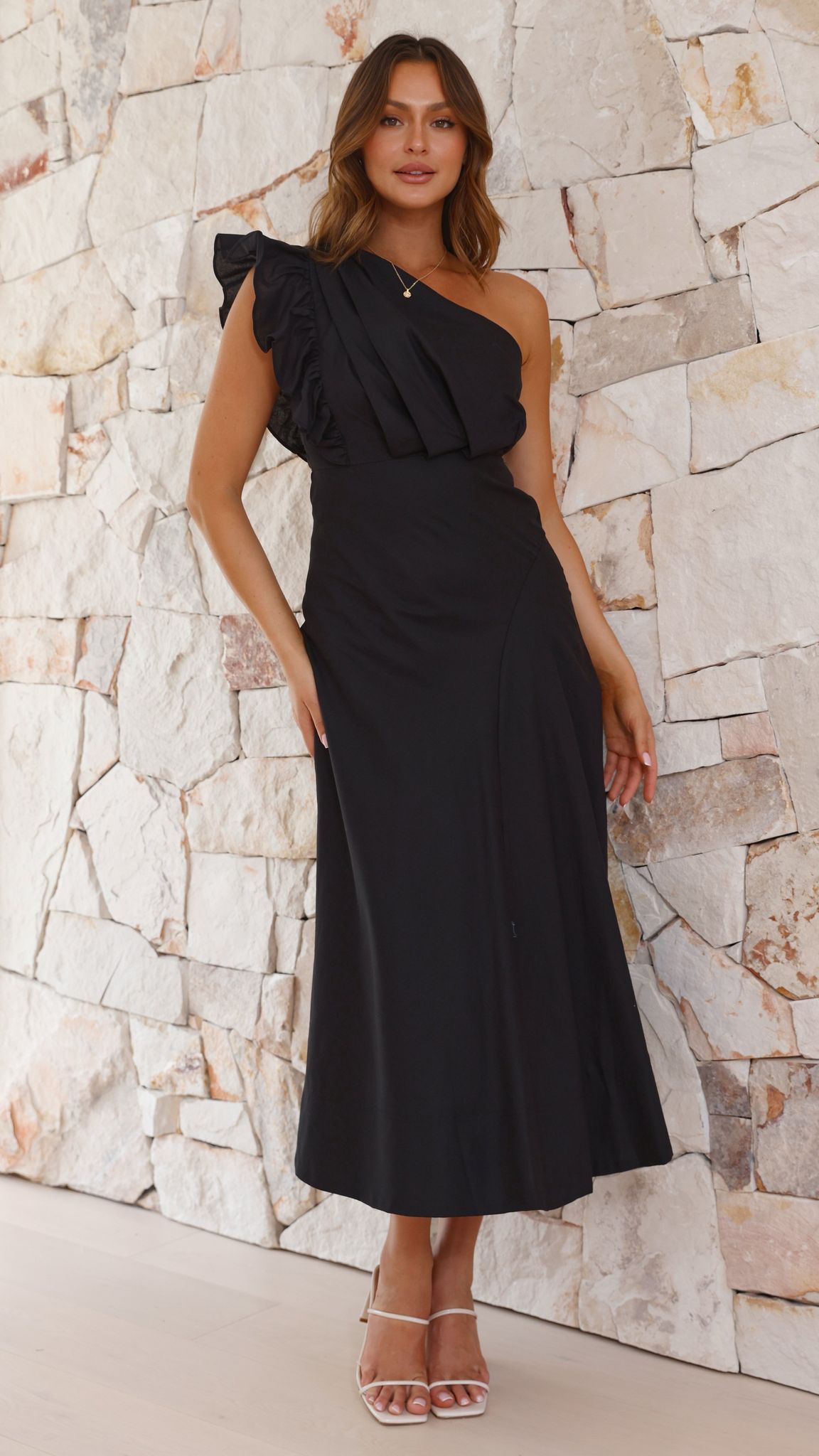 Stassie Midi Dress - Black